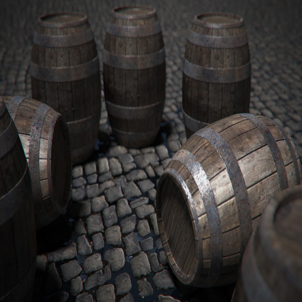 Wooden Barrels preview image 1